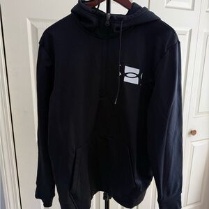 Under Armour LG Black Hoodie with White Logo